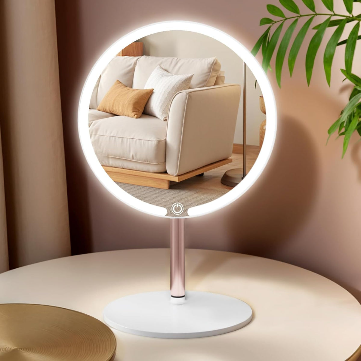 360° LED Makeup Mirror with Touch Sensor