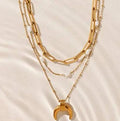 Minimalist Gold-Plated Layered Necklace