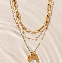 Minimalist Gold-Plated Layered Necklace